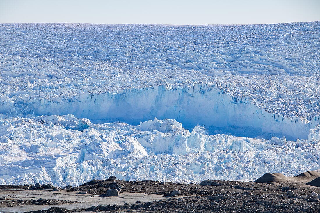 HELICOPTER FLIGHT OVER THE GLACIER