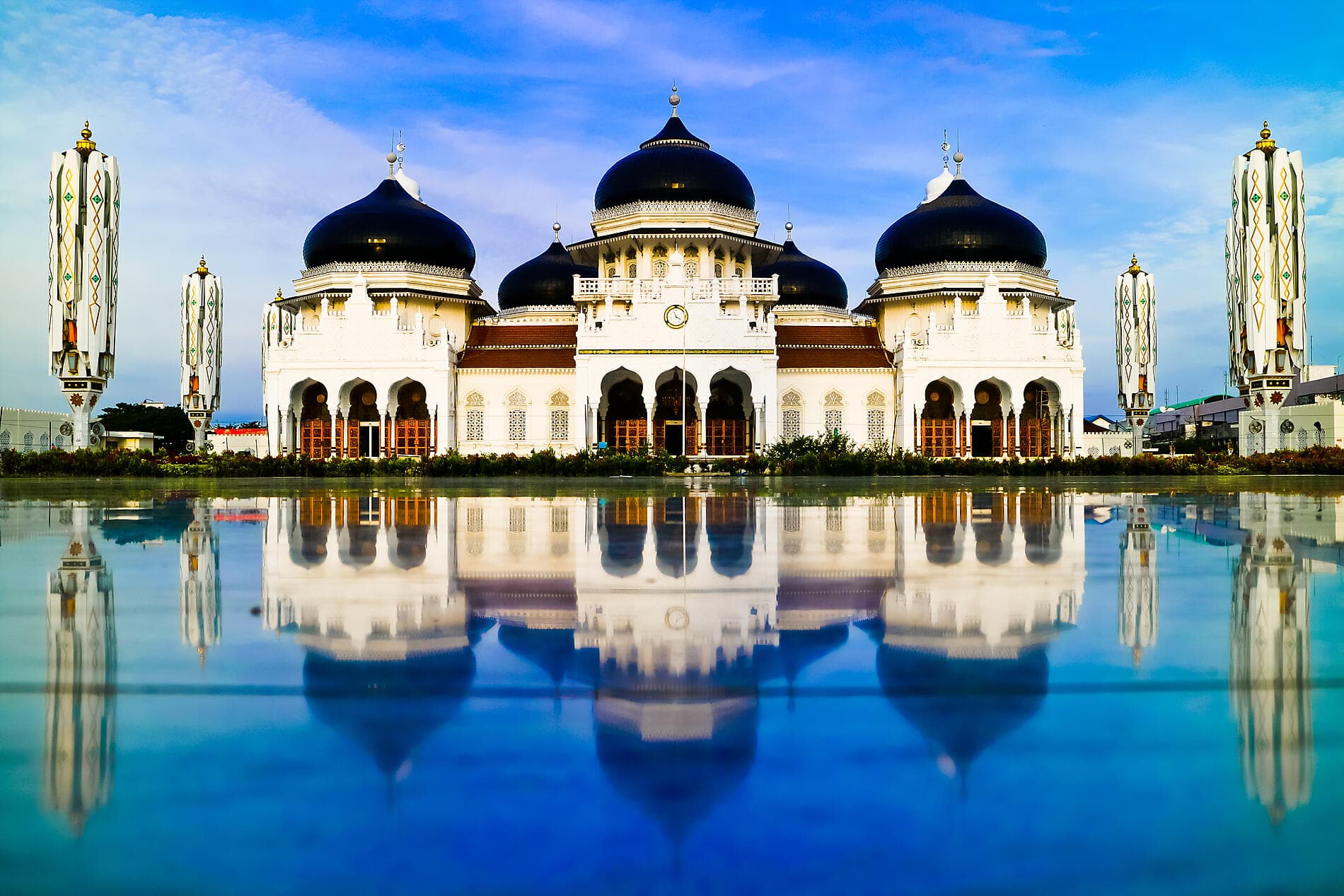 Islands, cities and volcanoes of Indonesia 