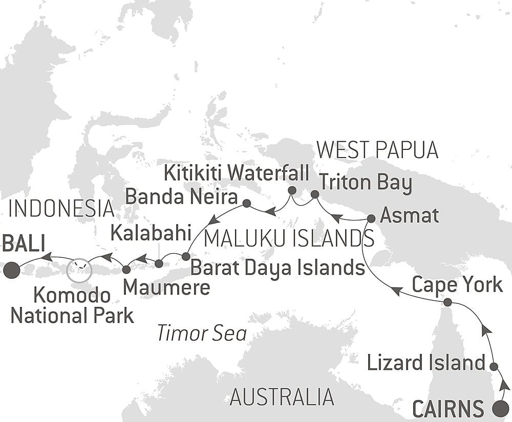 Tropical Odyssey between North East Australia and Indonesia null