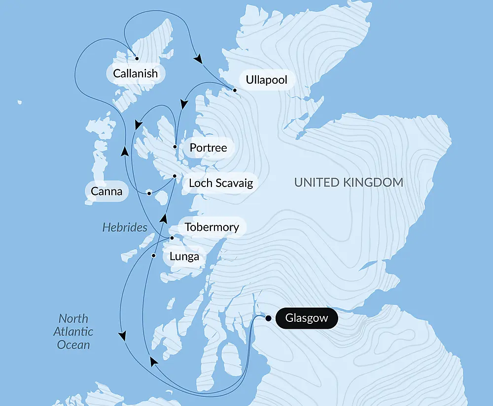 Mythical islands and wild landscapes of the Hebrides null