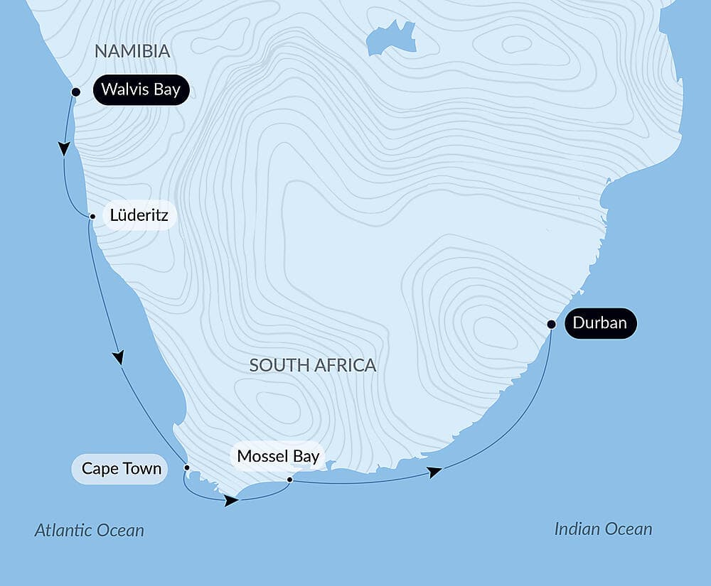 Namibian & South African Coastlines null