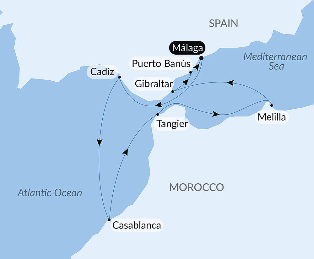 Andalusia and Moroccan shores null