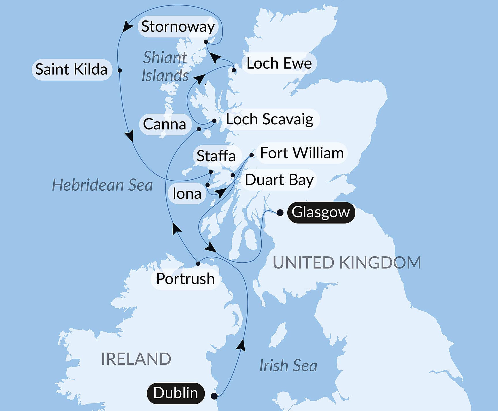 Hebrides and Highlands, lands of legends