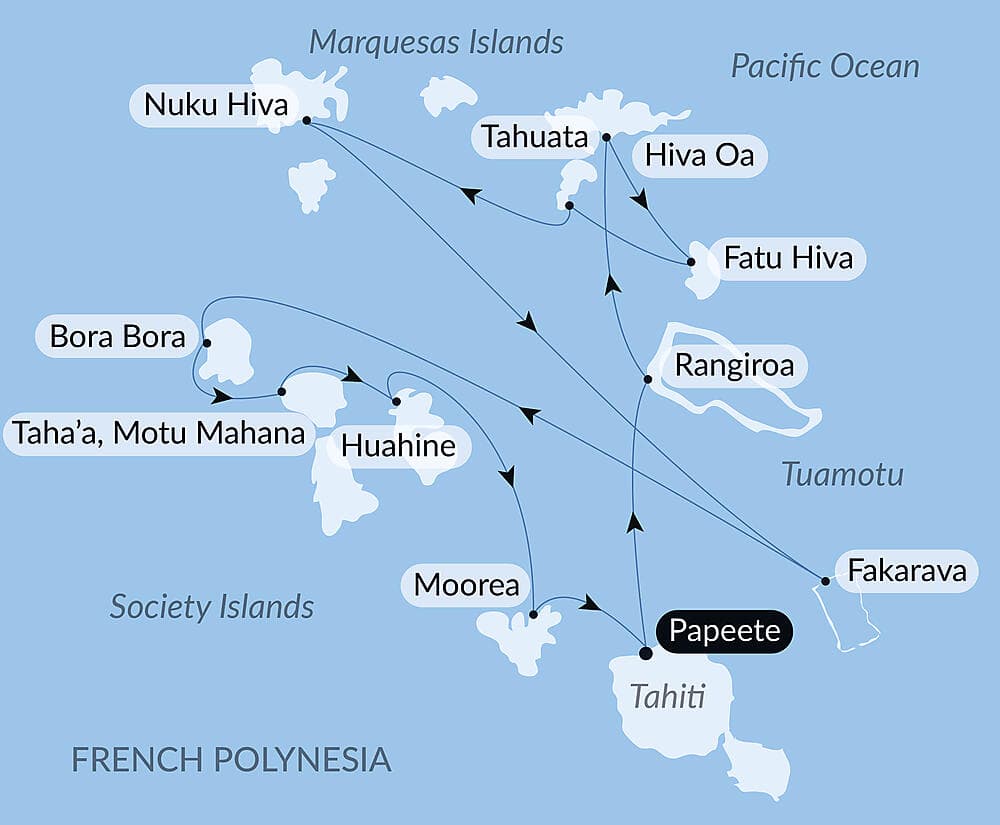Marquesas, The Tuamotus & Society Islands