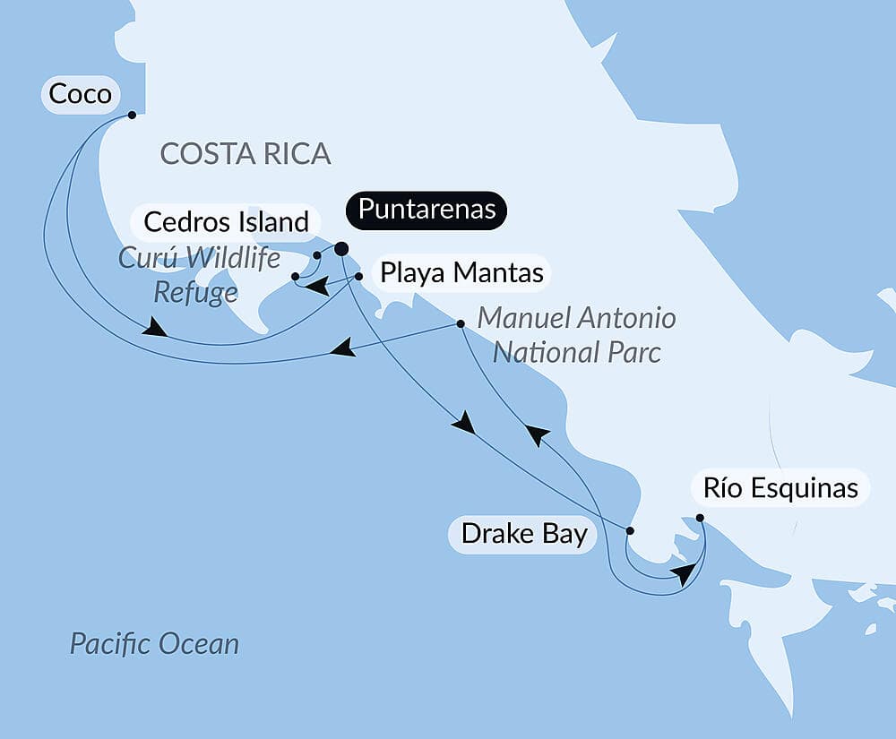 Pacific Coast of Costa Rica null