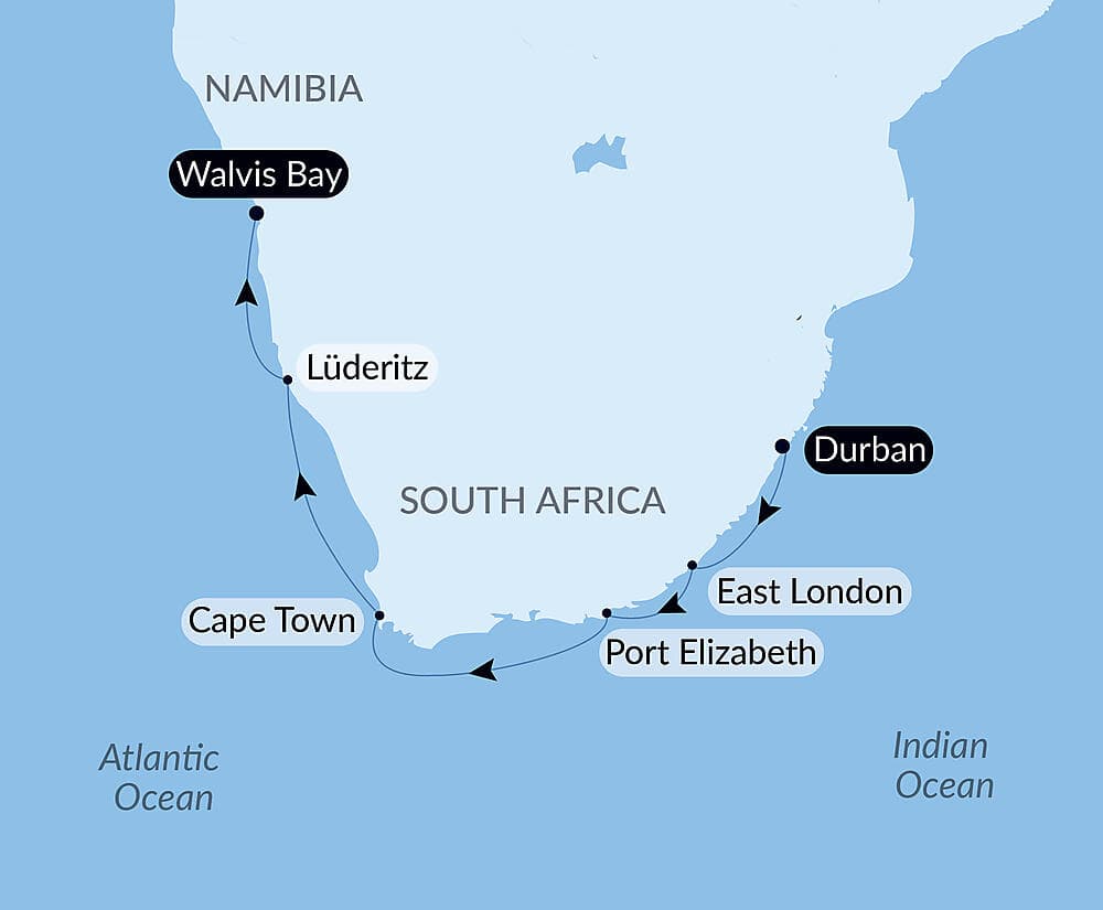 South Africa and Namibia by Sea: Around the Cape of Good Hope – with Smithsonian Journeys