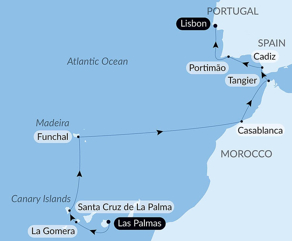 Volcanic islands and historic cities of the North Atlantic