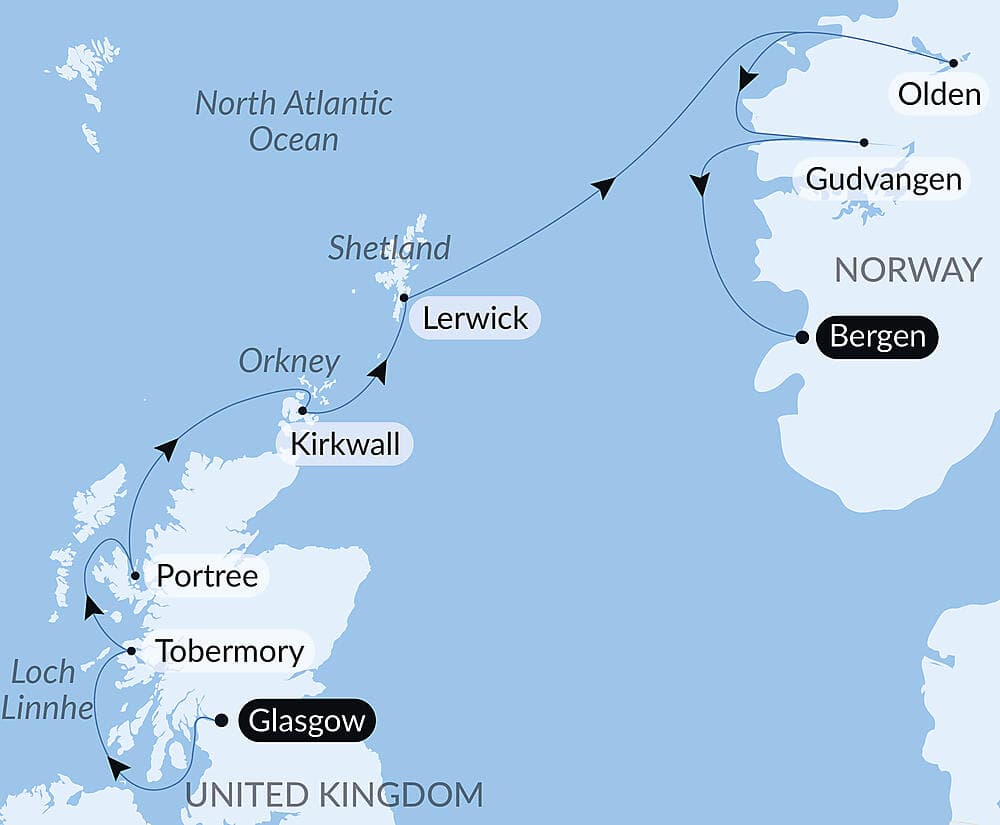 Scottish Isles and Norwegian Fjords Voyage – with Smithsonian Journeys