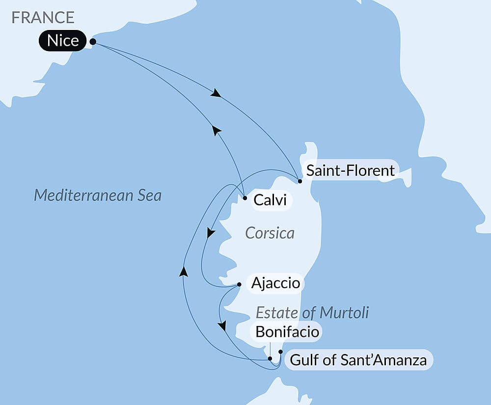 Corsican Shores, Under Sail Aboard Le Ponant null