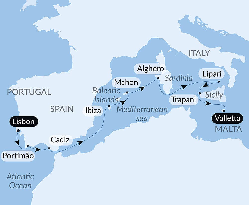 Iberian Peninsula and Mediterranean jewels null