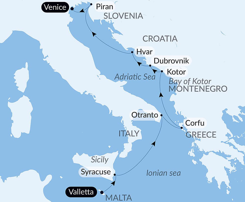 From Malta to the shores of the Adriatic