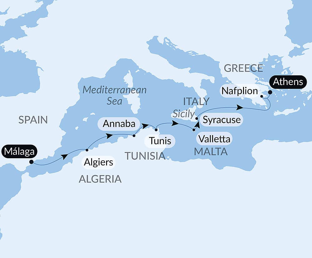 Ancient shores of the Mediterranean