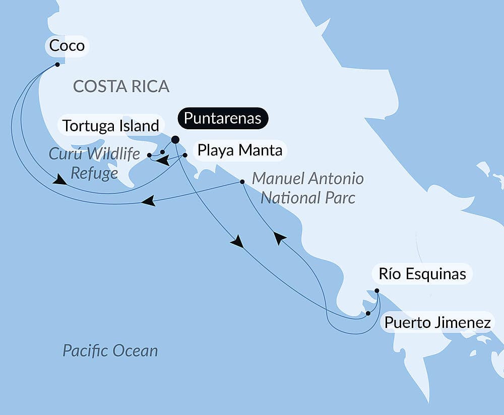 Pacific Coast of Costa Rica null