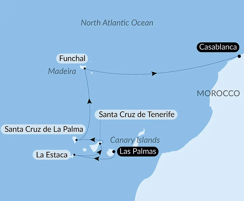 Atlantic odyssey from the Canary Islands to the shores of Morocco