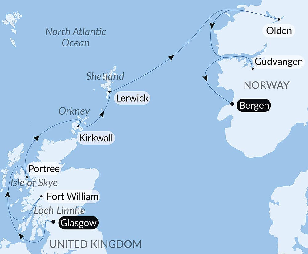 Scottish Isles and Norwegian Fjords Voyage – with Smithsonian Journeys null
