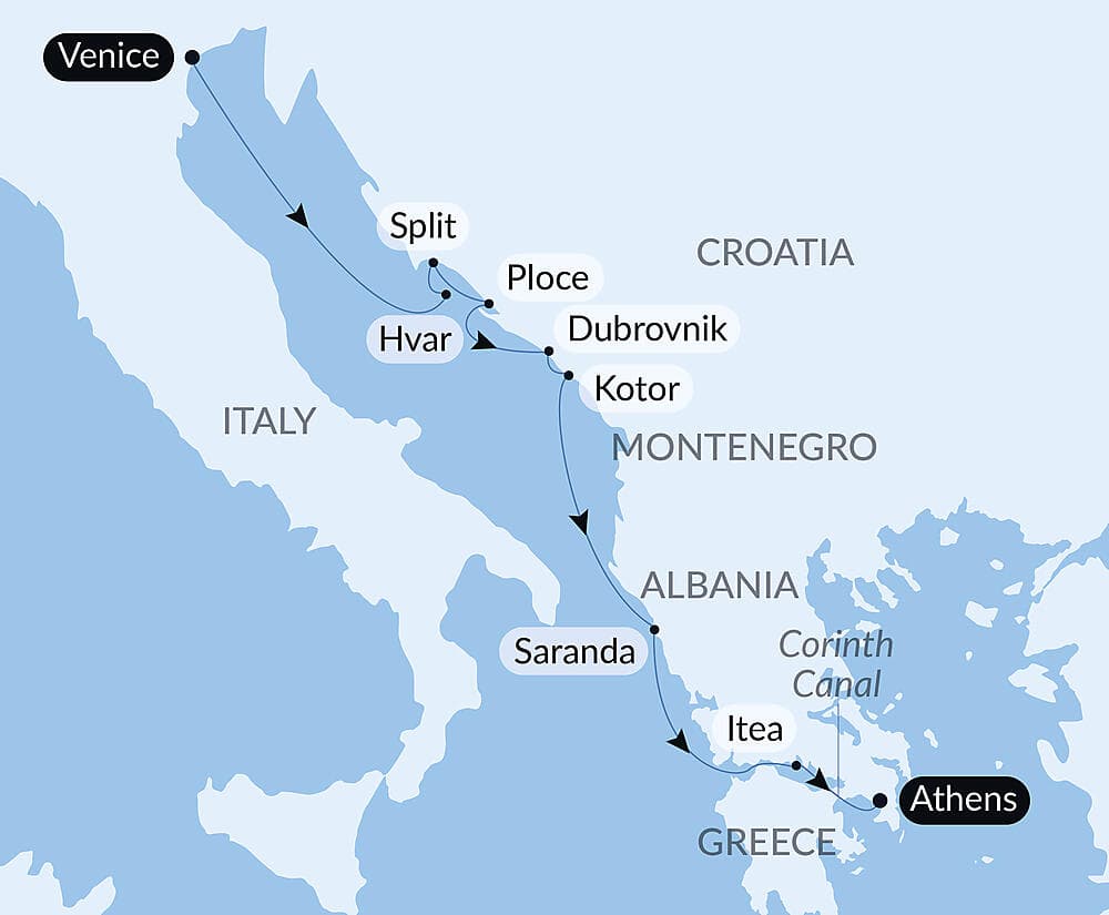 Cruising the Dalmatian Coast and the Ionian Sea: Venice to Athens – with Smithsonian Journeys null