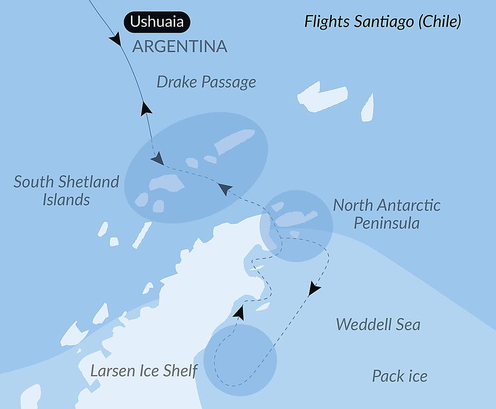 The Weddell Sea & Larsen Ice Shelf