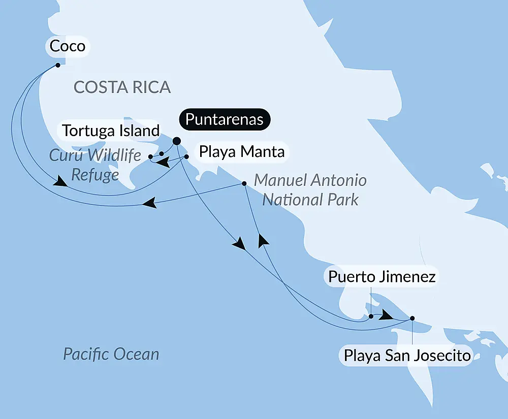 Costa Rica by Sea: Wildlife and Rainforests of the Pacific Coast – with Smithsonian Journeys
